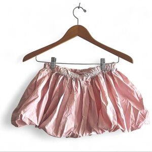 NWOT- Cherry Mellow Pink Bubble Skirt with elastic waistband Sz S